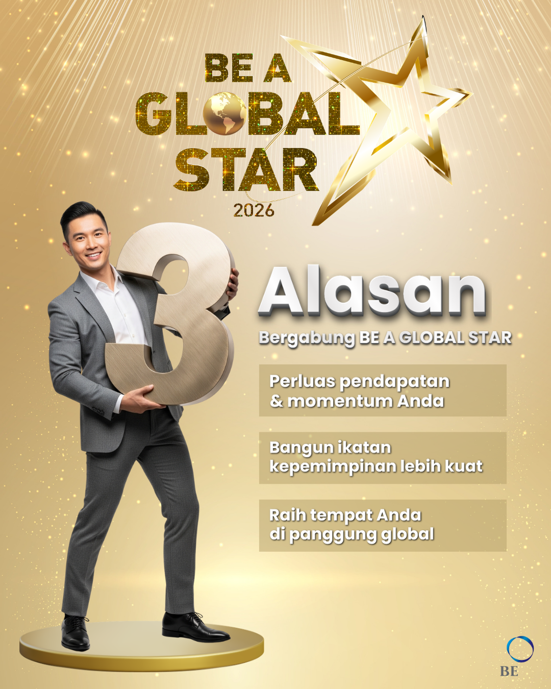 3 Alasan Anda Perlu Berjuang menjadi BE A GLOBAL STAR
