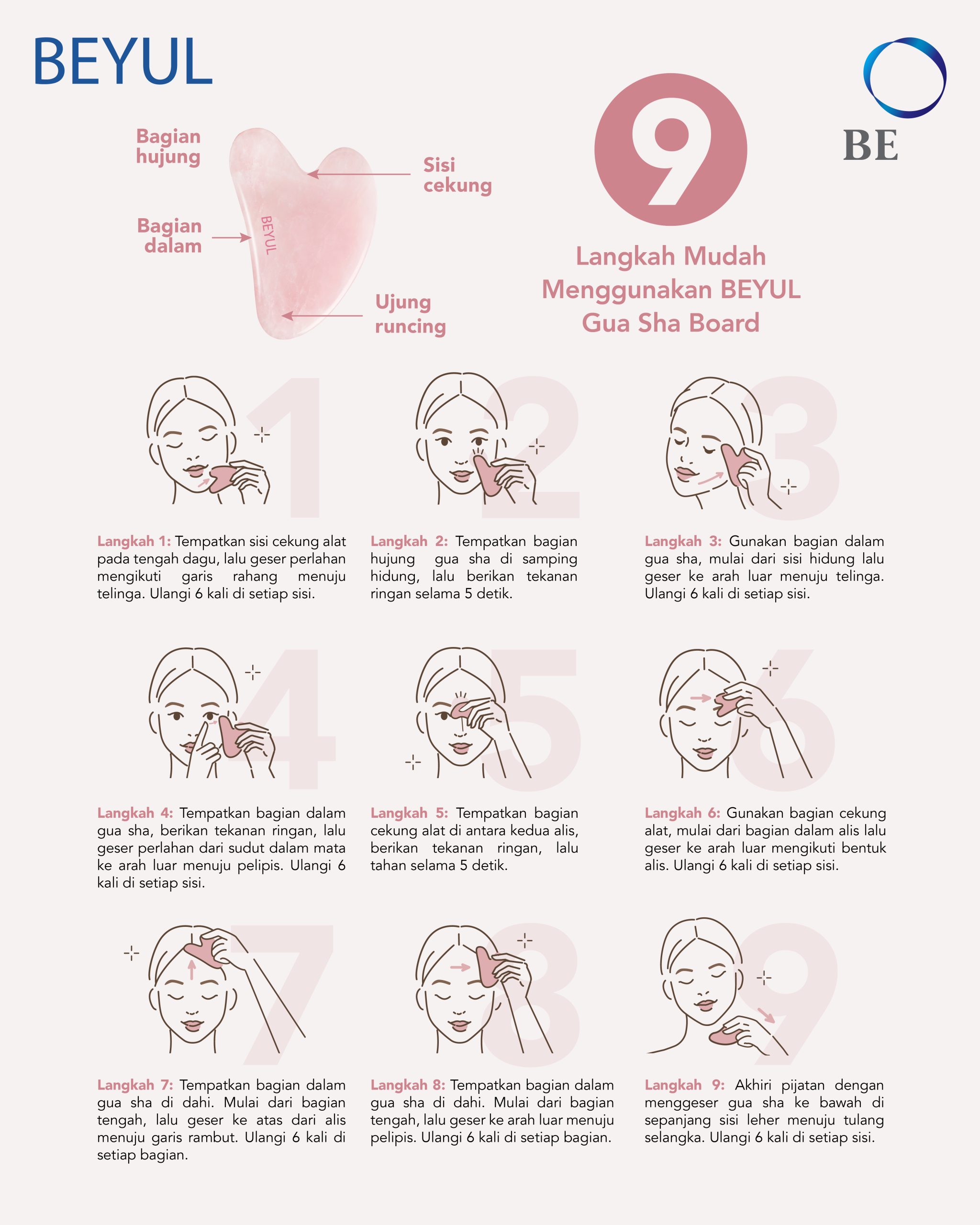 Gua Sha untuk Pemula: 9 Langkah Sederhana Menuju Kulit Kencang dan Glowing